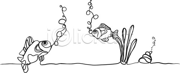 EPS 일러스트 해외이미지 개울 거품 그림 금붕어 껍질 나무 다시마 땅바닥 모래 물 미술 바다 바닥 산소 생물 선 수영 수족관 수중 어류 연못 잎 자연 조개 지구 태평양 해외202004 해외일러스트 해조류 환경