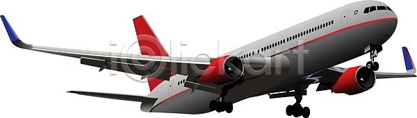 EPS 실루엣 일러스트 해외이미지 가로 공항 교통시설 날개(비행) 마무리 모션 바퀴 방향 비행기 빛 상업 승객 여행 이륙 착륙 하늘 해외202004 해외일러스트 활주로
