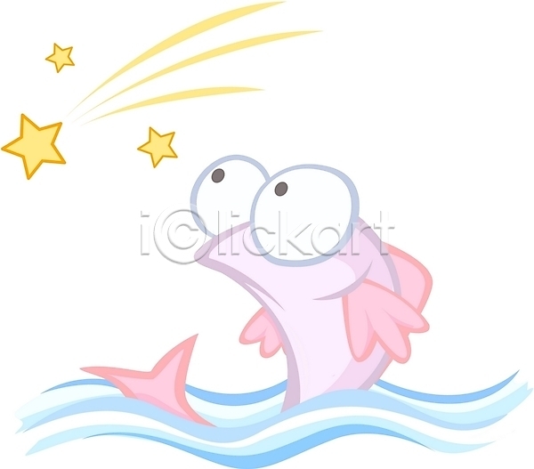 사람없음 EPS 일러스트 달 동물 물고기자리 별 별자리 어류 운세 척추동물 캐릭터 클립아트 하늘 한마리