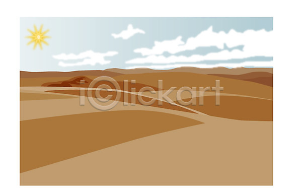 사람없음 EPS 일러스트 모래 사막 자연 클립아트 풍경(경치)