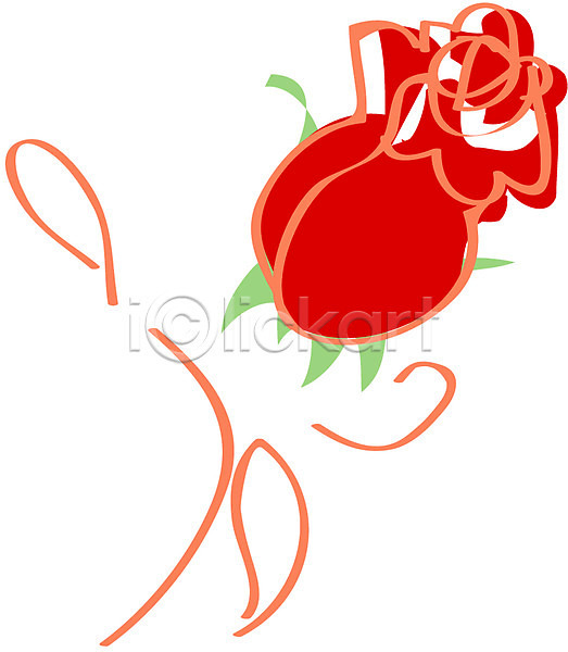 사람없음 EPS 아이콘 꽃 빨간색 식물 여름꽃 자연 장미 클립아트 풍경(경치)