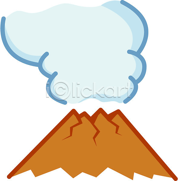 사람없음 EPS 아이콘 산 연기 용암 자연 자연재해 풍경(경치) 화산 화산폭발
