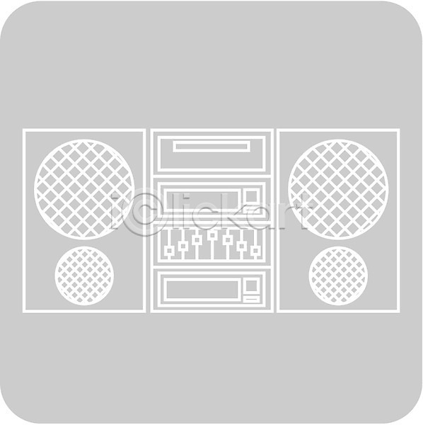 사람없음 EPS 아이콘 가전제품 라디오 스피커 오디오 음향기기 전자 전축 카세트 클립아트