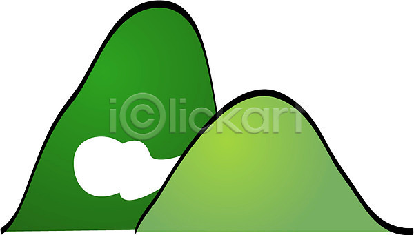 사람없음 EPS 아이콘 구름(자연) 나무 산 자연 풍경(경치)