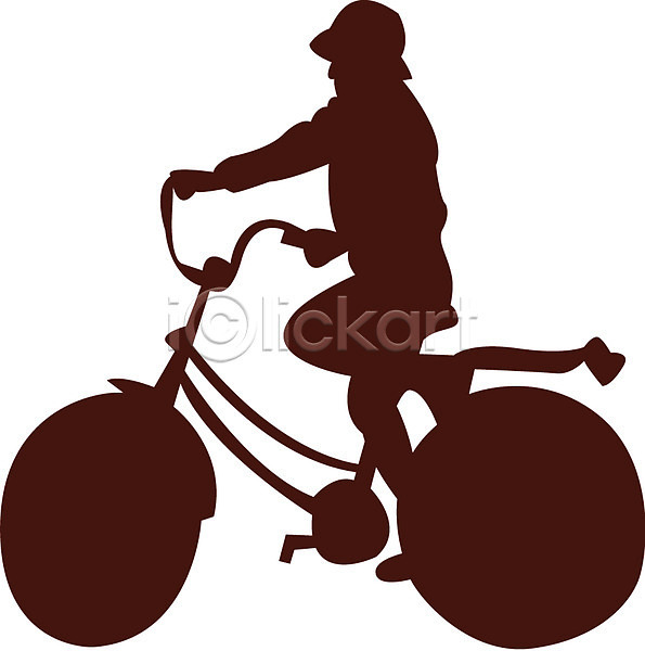 남자 남자만 사람 EPS 실루엣 아이콘 육상교통 자전거 하이킹