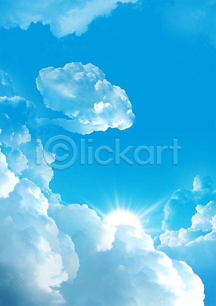 사람없음 PSD 편집이미지 구름(자연) 뭉게구름 백그라운드 자연 태양 편집 하늘
