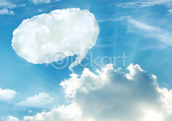 사람없음 PSD 편집이미지 구름(자연) 말풍선 뭉게구름 백그라운드 자연 편집 하늘