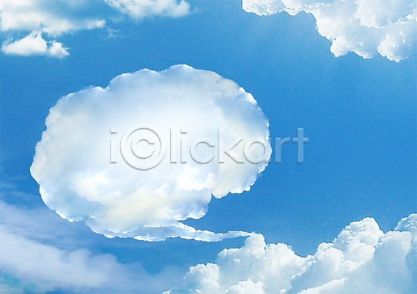 사람없음 PSD 편집이미지 구름(자연) 말풍선 뭉게구름 백그라운드 자연 편집 하늘