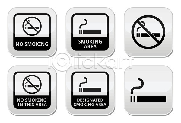 사람없음 EPS 아이콘 일러스트 해외이미지 경고 금연 금연구역 금지 담배 표시 해외202004 흡연 흡연구역