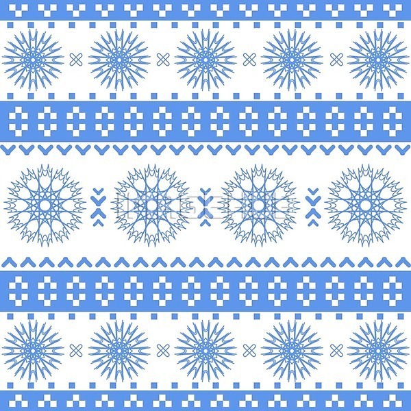 사람없음 EPS 일러스트 해외이미지 겨울 노르딕(디자인) 눈꽃 디자인 뜨개질 파란색 패턴 픽셀 해외202004