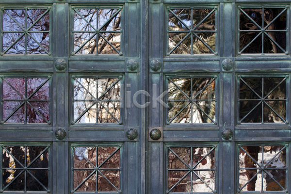 만족 사람없음 JPG 포토 해외이미지 건물 금속 반사 백그라운드 유리 창문 초록색 판넬 프랑스 해외202004