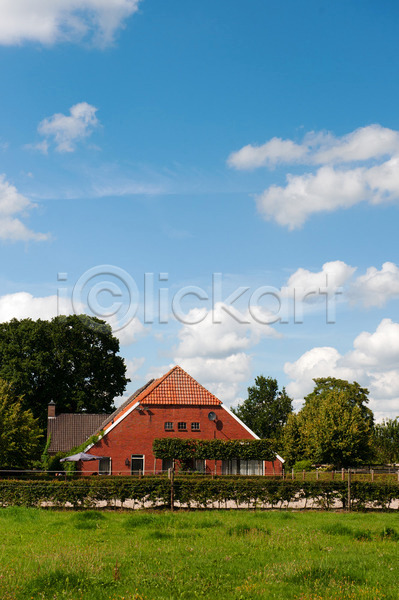 사람없음 JPG 포토 해외이미지 건물 구름(자연) 네덜란드 농장 여름(계절) 외관 주택 풍경(경치) 해외202004
