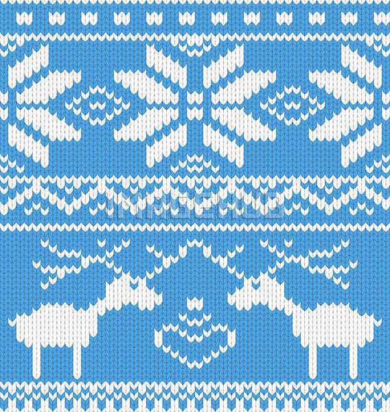사람없음 EPS 일러스트 해외이미지 겨울 노르딕(디자인) 눈꽃 디자인 뜨개질 루돌프 패턴 하늘색 하트 해외202004