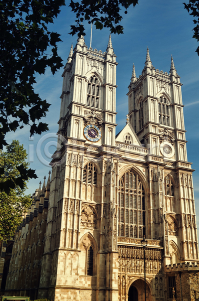 사람없음 JPG 포토 해외이미지 건축양식 고딕 관광지 교회 귀족 도시 랜드마크 런던 성당 세계문화유산 수녀원 시계 여름(계절) 역사 영국 잉글랜드 종탑 해외202004