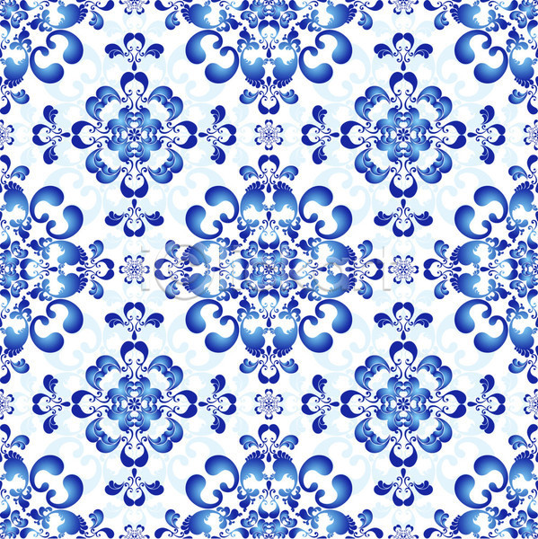 화려 사람없음 EPS 일러스트 해외이미지 대칭 디자인 만다라 백그라운드 추상 파란색 패턴 패턴백그라운드 해외202004