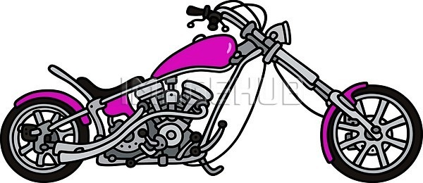클래식 사람없음 EPS 일러스트 해외이미지 분홍색 오토바이 해외202004