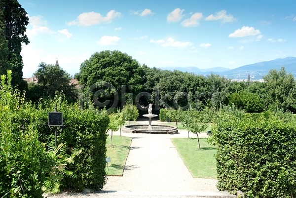 사람없음 JPG 포토 해외이미지 건축물 도시풍경 여행 이탈리아 정원 종탑 토스카나 풍경(경치) 해외202004