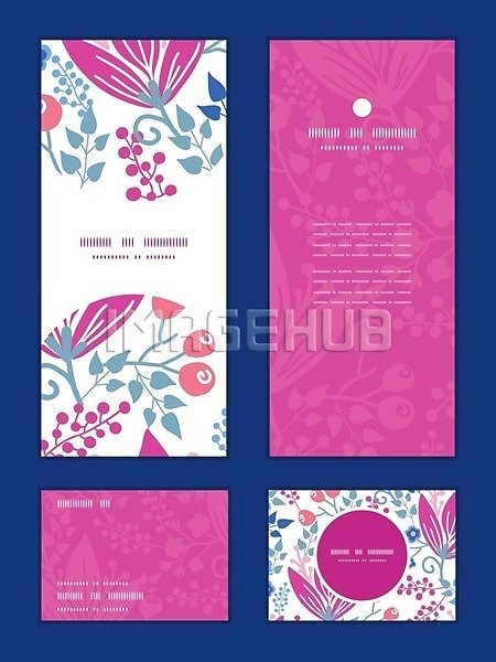 사람없음 EPS 일러스트 해외이미지 꽃 꽃무늬 디자인 배너 분홍색 세트 패턴 프레임 해외202004