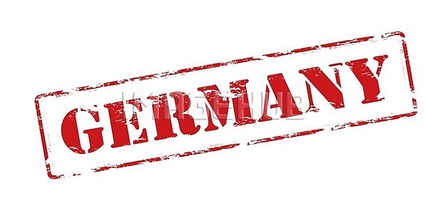 EPS 일러스트 해외이미지 고무 그런지 단어 독일 빨간색 사인 심볼 우표 잉크 직사각형 컨셉 해외202004 해외일러스트