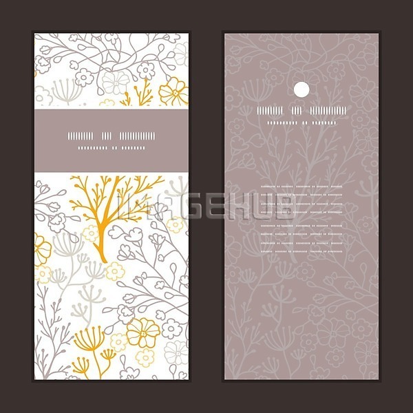 사람없음 EPS 일러스트 해외이미지 꽃 꽃무늬 디자인 배너 세트 패턴 프레임 해외202004 회색