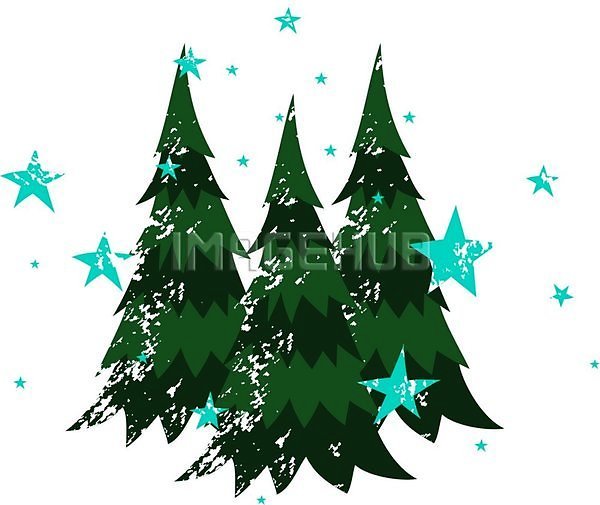 EPS 일러스트 해외이미지 12월 3 겨울 고립 그래픽 나무 백그라운드 별 복고 새해 신용카드 심볼 심플 인쇄 장식 전나무 초록색 크리스마스 해외202004 휴가