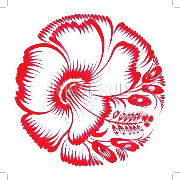사람없음 EPS 일러스트 해외이미지 꽃 디자인 미술 백그라운드 빨간색 수채화(물감) 원형 잎 해외202004 히비스커스