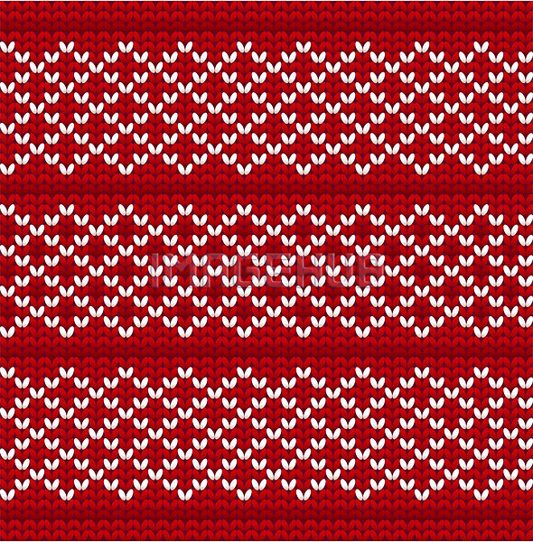 사람없음 EPS 일러스트 해외이미지 노르딕(디자인) 디자인 뜨개질 빨간색 패턴 해외202004