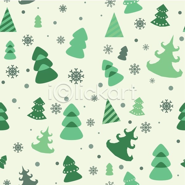 축하 사람없음 EPS 일러스트 해외이미지 노란색 눈꽃무늬 눈송이 디자인 전나무 초록색 크리스마스 크리스마스트리 패턴 해외202004