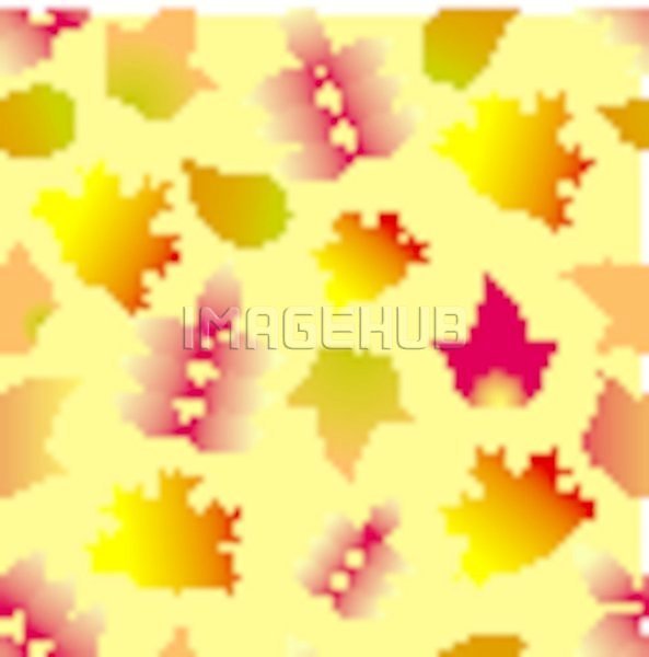EPS 일러스트 해외이미지 가을(계절) 계절 노란색 디자인 만화 백그라운드 빨간색 엘리먼트 오렌지 잎 자연 장식 초록색 추상 컬러풀 패턴 해외202004
