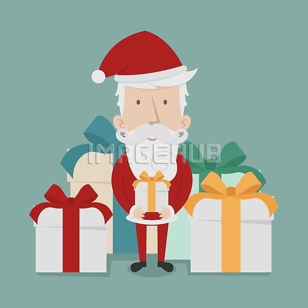 축하 남자 노년 노인남자한명만 한명 EPS 일러스트 해외이미지 겨울 기념 들기 디자인 백그라운드 산타클로스 선물상자 전신 캐릭터 크리스마스 크리스마스선물 해외202004
