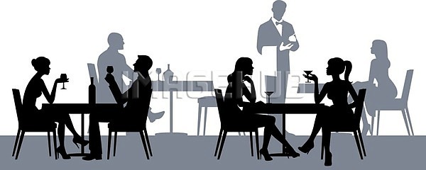 군중 남자 성인 EPS 실루엣 일러스트 해외이미지 가로 관계 대화 데이트 라이프스타일 마시기 먹기 바 서비스 식당 식사 앉기 알코올 와인 요식업 웨이터 유리 음료 일반 저녁식사 카페 카페테리아 커플 탁자 파노라마 해외202004 해외일러스트