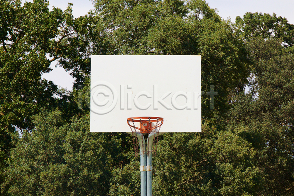 사람없음 JPG 포토 해외이미지 나무 나뭇잎 농구 농구대 백그라운드 사각형 야외 주간 카피스페이스 프레임 해외202004