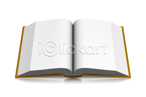 사람없음 3D JPG 옆모습 일러스트 포토 해외이미지 고립 공백 노란색 덮개 백그라운드 오픈 책 페이지 해외202004 흰배경 흰색