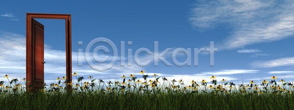 상상 성공 자유 희망 사람없음 3D JPG 일러스트 포토 해외이미지 구름 그래픽 꽃 꿈 디지털 만들기 문 방법 밭 생태학 수평선 시작 야외 여름 오픈 오해 자연 장면 초대 출입구 컨셉 풍경 하늘 해외202004 해외포토 환경