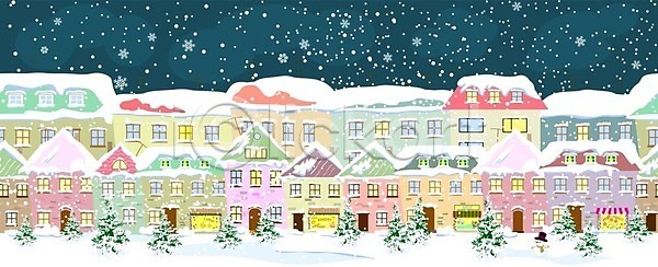 침묵 사람없음 EPS 일러스트 해외이미지 가로 가문비나무 거리 건물 건축양식 겨울 교외 구름(자연) 눈보라 눈사람 도시 도시풍경 마을 배너 복고 이웃 작음 타운 파란색 풍경(경치) 하늘 해외202004 해외일러스트 흰색