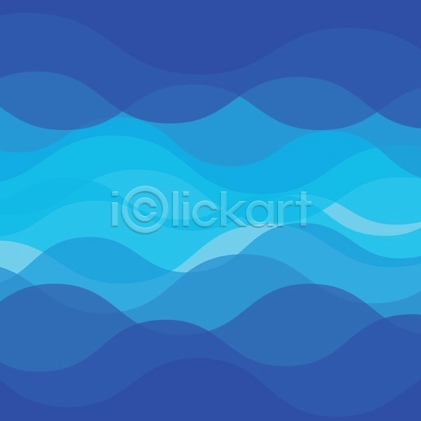 EPS 일러스트 해외이미지 그래픽 디자인 모양 물 미술 바다 백그라운드 벽지 선 스타일 엘리먼트 여름(계절) 장식 추상 파도 파란색 패턴 해외202004
