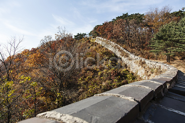 사람없음 JPG 포토 가을(계절) 계절 나무 남한산성 단풍 성곽길 성벽 식물 야외 주간 풍경(경치) 한국