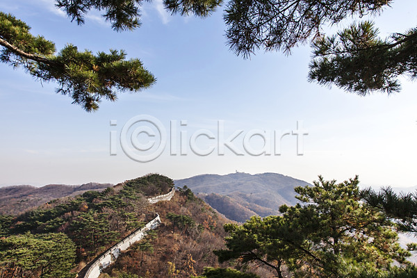 사람없음 JPG 포토 나무 남한산성 산 성곽길 식물 야외 주간 풍경(경치) 하늘 한국