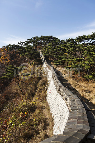 사람없음 JPG 포토 가을(계절) 계절 남한산성 단풍 산 성벽 야외 주간 풍경(경치) 하늘 한국