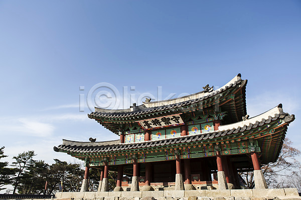 사람없음 JPG 포토 가을(계절) 건축물 계절 남한산성 수어장대 야외 주간 풍경(경치) 하늘 한국 한국문화
