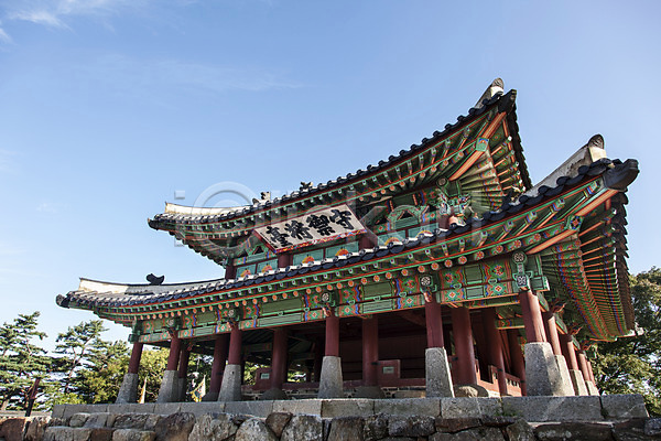 사람없음 JPG 포토 건축물 계절 남한산성 수어장대 야외 여름(계절) 주간 풍경(경치) 하늘 한국 한국문화