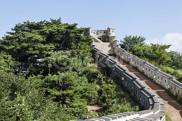 사람없음 JPG 포토 나무 남한산성 성곽길 성벽 식물 야외 주간 풍경(경치) 하늘 한국