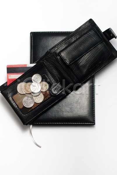 사람없음 JPG 포토 해외이미지 가죽 검은색 고립 다이어리 돈 동전 러시아인 많음 백그라운드 신용카드 지갑 해외202004 흰배경
