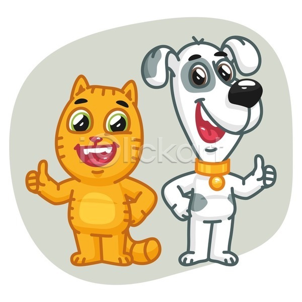 만족 행복 EPS 일러스트 해외이미지 가득함 개 고양이 귀 그래픽 꼬리 동물 디자인 마스코트 만화 미소(표정) 미술 반려동물 발 사인 웃음 잡기 캐리커처 캐릭터 커플 클립 해외202004