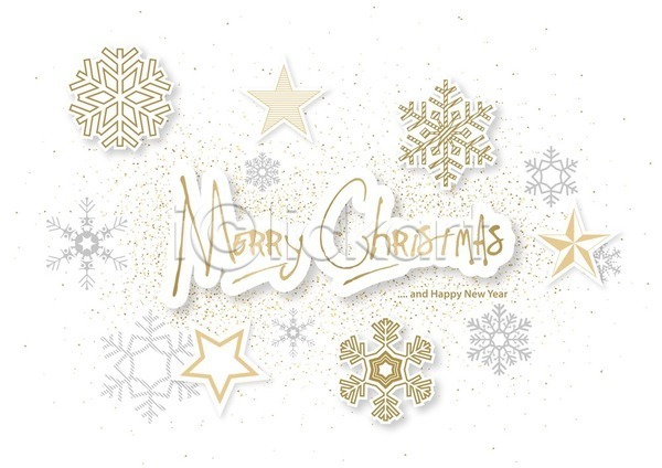 축하 사람없음 EPS 일러스트 해외이미지 겨울 금색 눈꽃무늬 메리크리스마스 반짝임 백그라운드 별 크리스마스 크리스마스장식 해외202004 흰색
