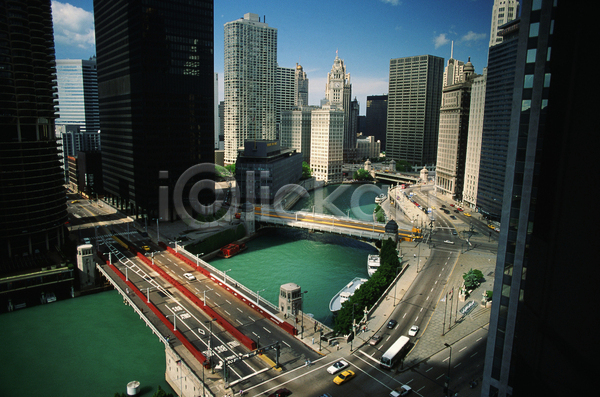사람없음 JPG 포토 해외이미지 강 도시 시카고 지형 해외202004