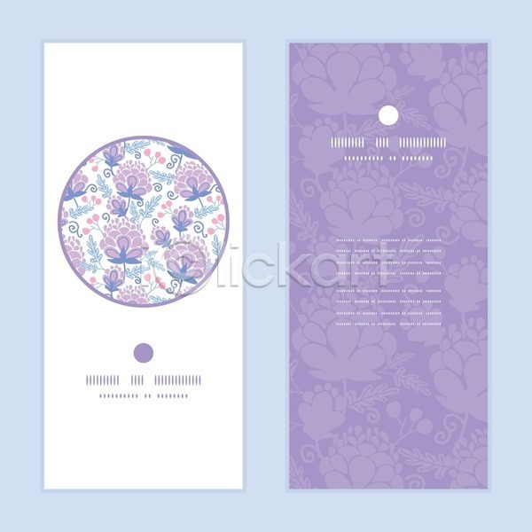 화려 사람없음 EPS 일러스트 해외이미지 꽃 꽃무늬 배너 보라색 세트 패턴 프레임 해외202004