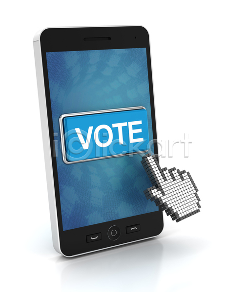 선거 선택 사람없음 3D JPG 아이콘 일러스트 포토 해외이미지 고립 단어 모바일 스마트폰 온라인 인터넷 커서 컨셉 클릭 터치 터치스크린 통신 투표 해외202004 핸드폰 흰배경
