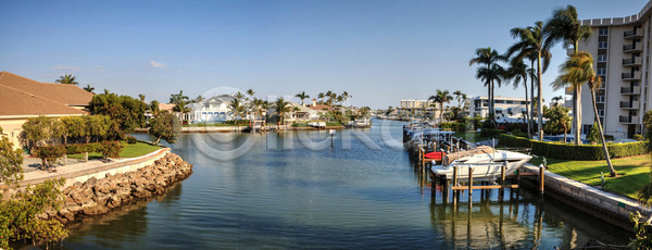 사람없음 JPG 포토 해외이미지 강 나폴리 미국 바다 뱃놀이 보트 수로 요트 자연 파노라마 풍경 플로리다 하늘 해외202004 해외포토 휴가