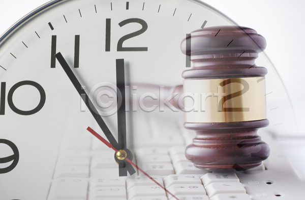 법 사람없음 JPG 포토 해외이미지 시계 오브젝트 의사봉 재판 키보드 해외202004